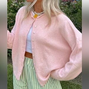 NWOT Pink Cardigan Sweater